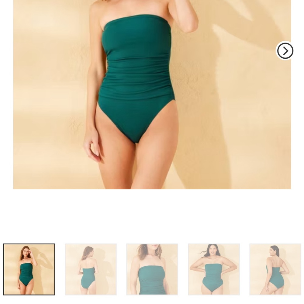 Shade & Shore Green One-Piece Swimsuit